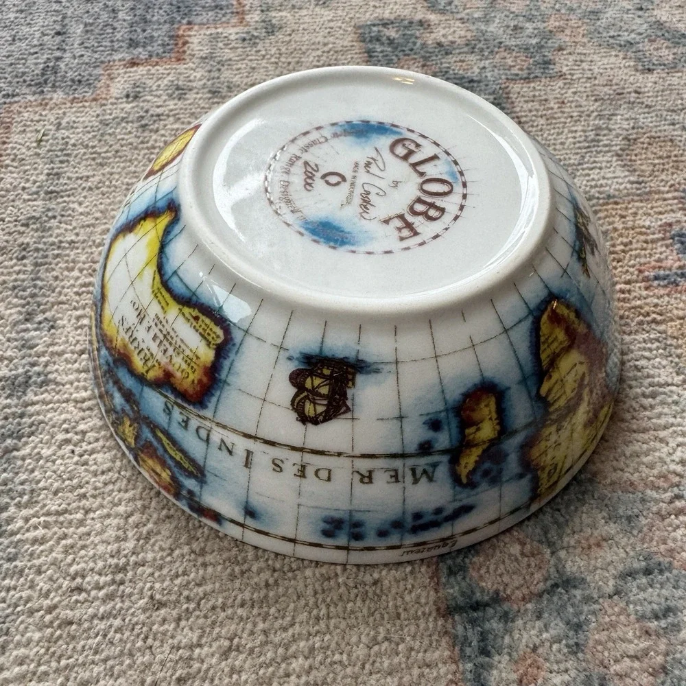 Vintage Paul Cardew Terrestrial‎ Globe Teapot Set Mint
